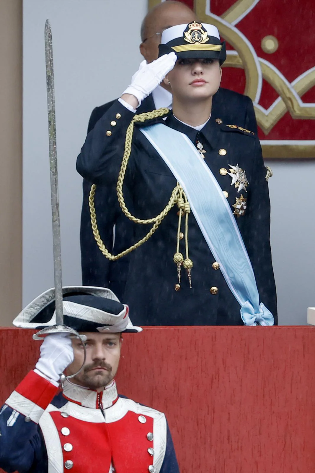 La princesa de Asturias, Leonor de Borbón,asiste este sábado el tradicional desfile del Día de la Fiesta Nacional.