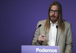 El coportavoz de Podemos Pablo Fernández.