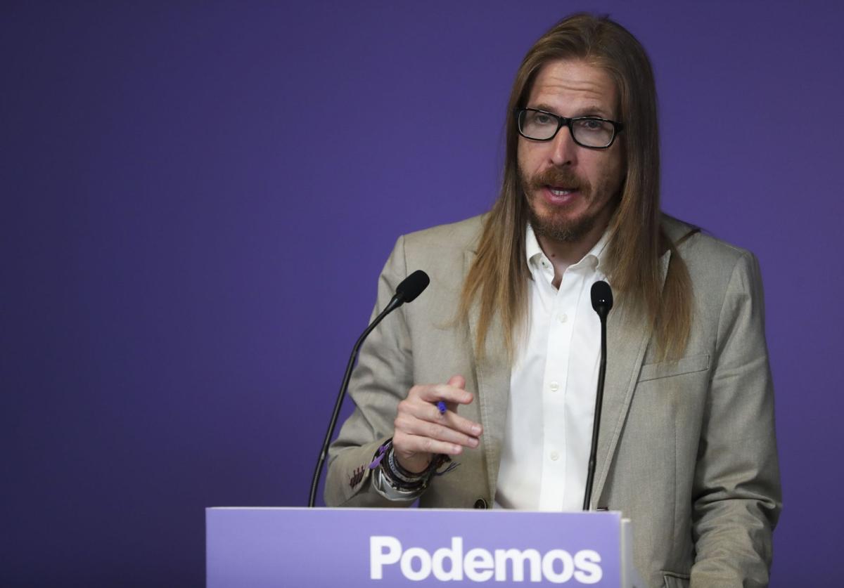 El coportavoz de Podemos Pablo Fernández.