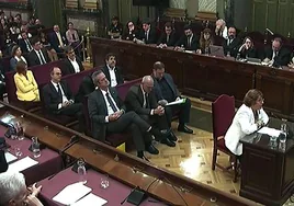 Imagen de la última jornada del juicio del procés.