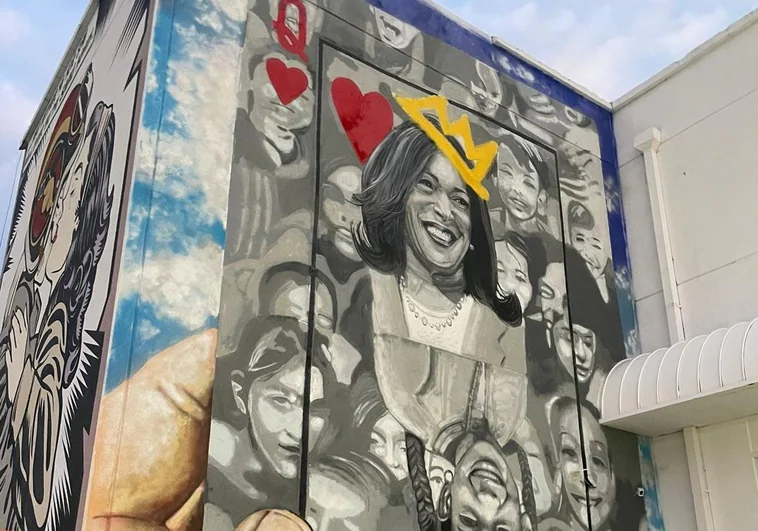 El mural 'Reina de Corazones' de René Mäkelä.