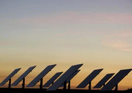 Paneles solares en Portugal.