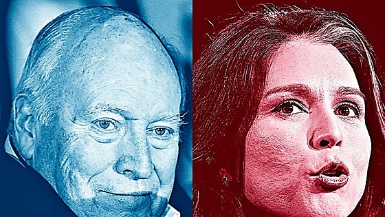 Dick Cheney, alias 'Darth Vader', cambia de bando. Su rival, Tulsi Gabbard, es la demócrata rebotada