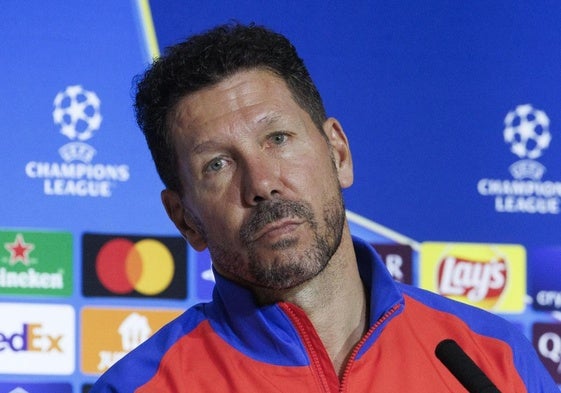 Diego Pablo Simeone, entrenador del Atlético de Madrid.