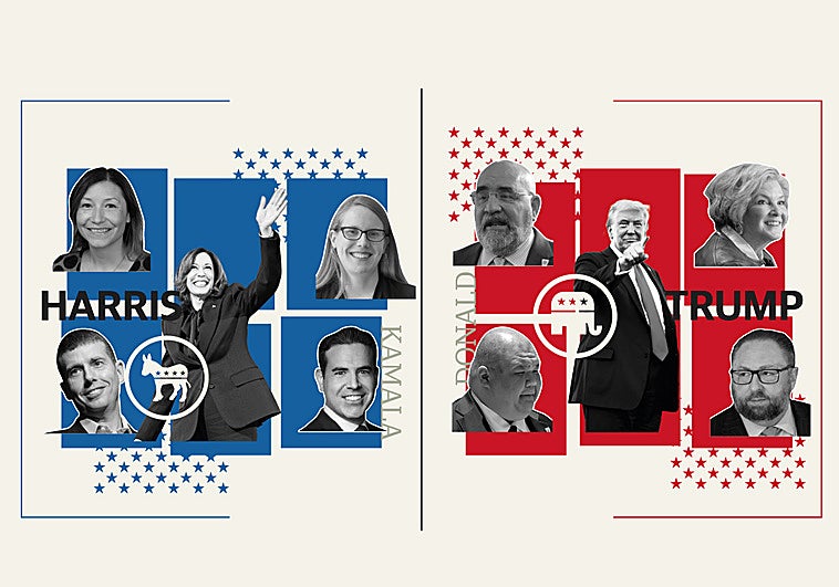 Los escuderos de los candidatos