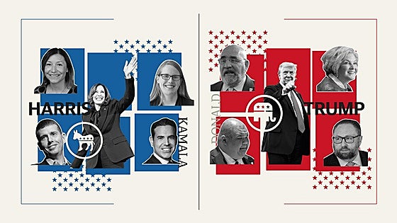 Los escuderos de los candidatos