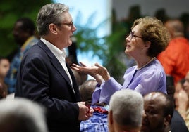 El primer ministro británico, Keir Starmer, este jueves durante la cumbre de la Commonwealth, en Samoa.