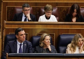 Pedro Sánchez y Nadia Calviño.