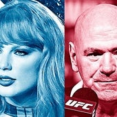 Taylor Swift, otra señora con gato, contra Dana White, experto en tíos duros