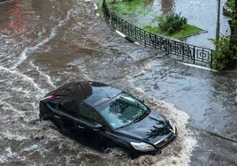 Inundaciones en la carretera