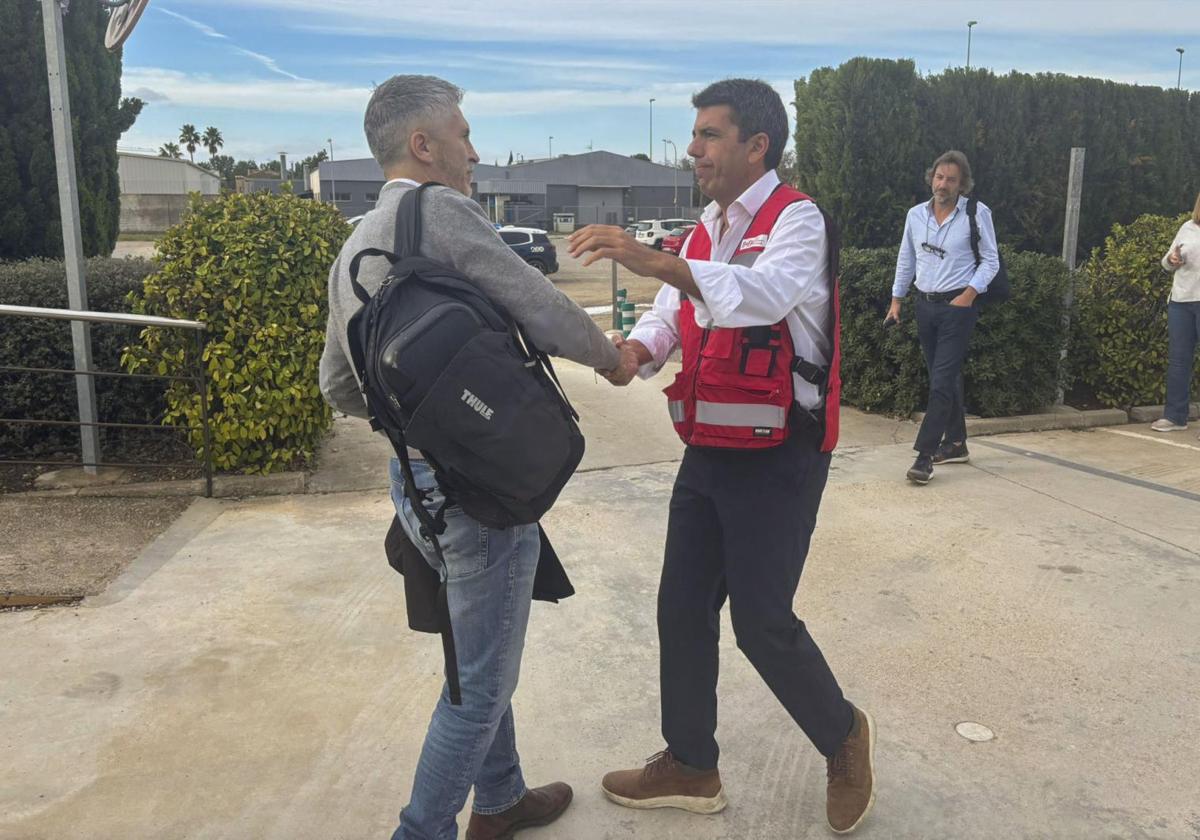 El ministro del Interior, Fernando Grande-Marlaska y el presidente de la Generalitat valenciana, Carlos Mazón