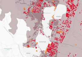 Mapas | Copernicus detecta 3.900 edificios dañados en la zona de Catarroja y Paiporta