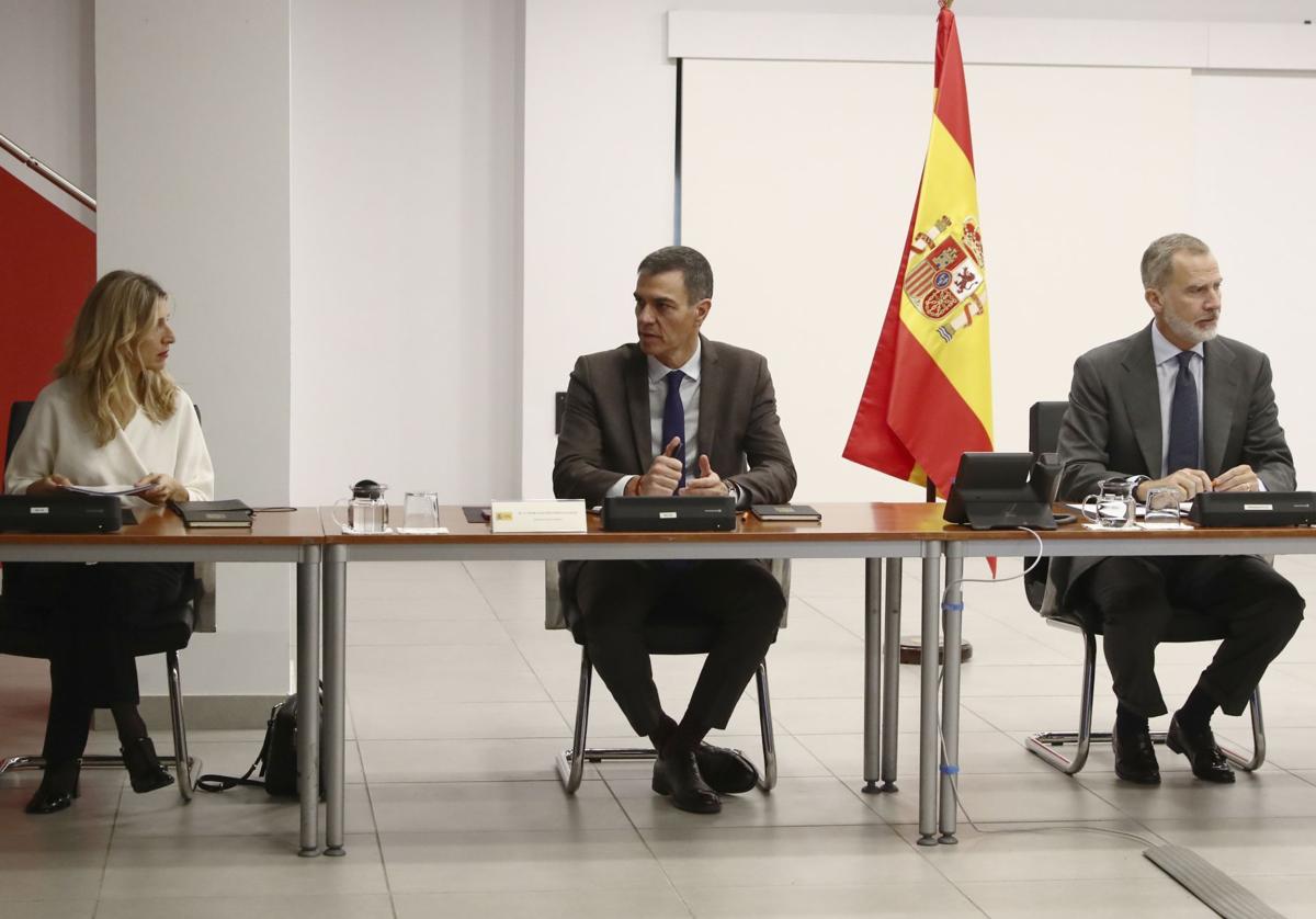 El Rey preside el lunes el comité de crisis por la dana en la base de Torrejón, junto a Pedro Sánchez.