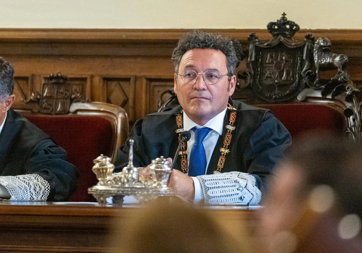 El fiscal general del Estado en la apertura del año judicial.