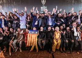 Foto de familia de los galardonados en The Best Chef Awards.