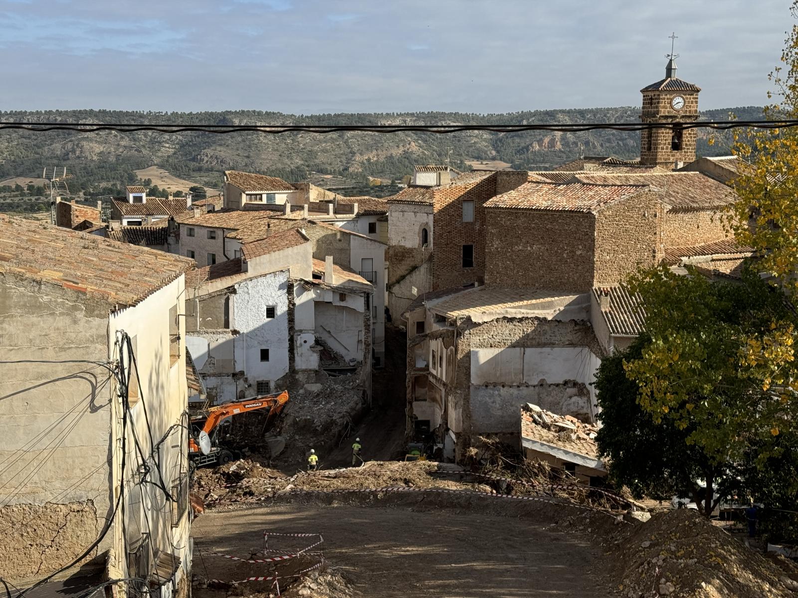 Imágenes de la destrucción Letur (Albacete).