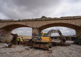 Labores de limpieza de los daños ocasionados por la DANA en el sur de la provincia de Valencia.