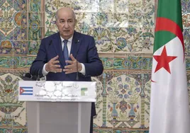 El presidente de Argelia, Abdelmadjid Tebboune.