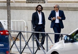 Javier Hidalgo antes de comparecer en la Audiencia Nacional.