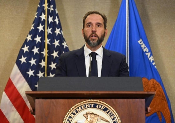 Jack Smith, durante una rueda de prensa en el edificio del Departamento de Justicia de Estados Unidos en Washington.