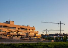 Casas en construcción.