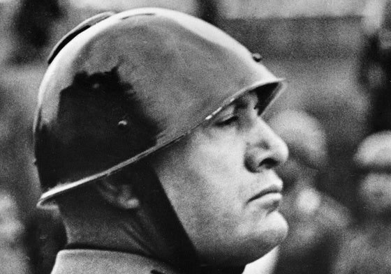 Benito Mussolini en una imagen de 1937.