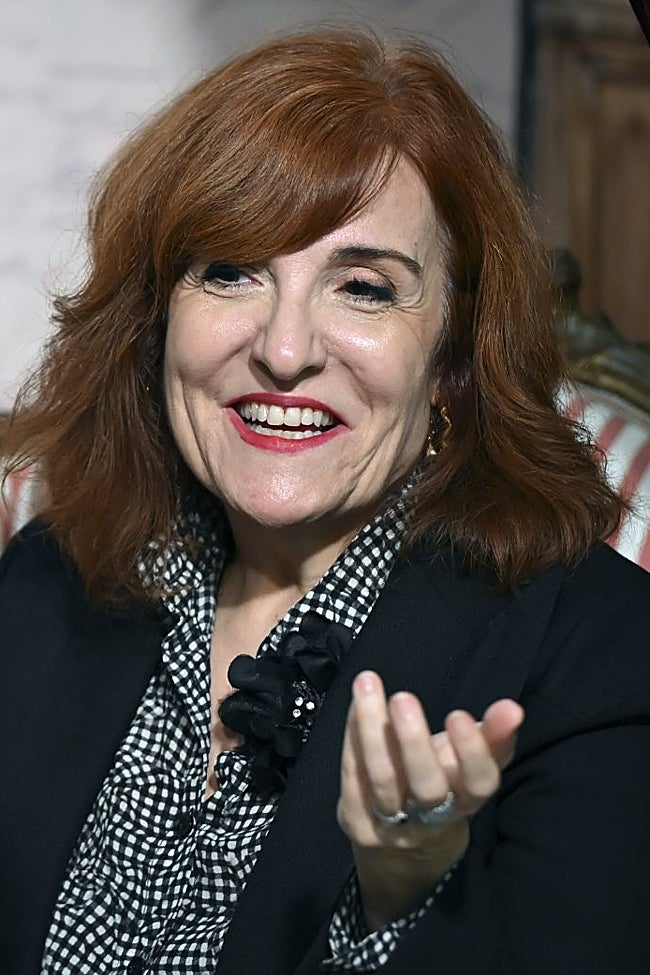 Elvira Lindo en la presentación de la edición especial del 30 aniversario de Manolito Gafotas.