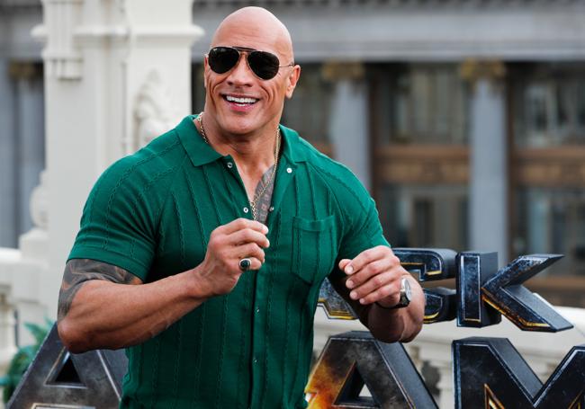 Dwayne Johnson, antes luchador y ahora actor.