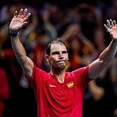 Rafa Nadal, tras jugar su último partido.