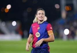 Alexia Putellas, en el partido de la Liga F contra el Real Madrid.