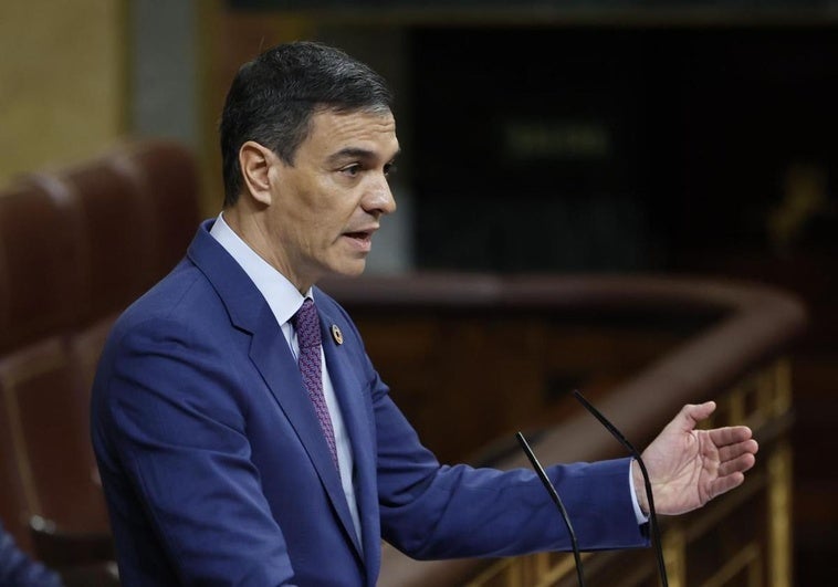 El presidente del Gobierno, Pedro Sánchez, comparece en el Congreso.