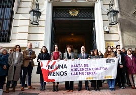 Acto de protesta en Madrid por los últimos asesinatos machistas.