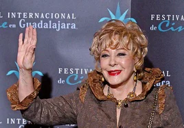 La actriz Silvia Pinal en el Festival de Cine de Guadalajara (México) en 2006.