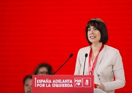 La ministra de Universidades, Diana Morant, durante la inauguración del 41º Congreso Federal del PSOE.