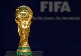 El trofeo al campeón del mundo de la FIFA