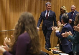 El líder del PP, Alberto Núñez Feijóo, en un acto en el Congreso de los Diputados