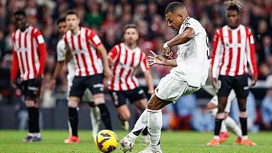 Pena máxima de Mbappé en su enésima noche negra