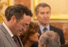 El fiscal general del Estado, Álvaro García Ortiz, durante el acto institucional por el Día de la Constitución, en el Congreso de los Diputados el 6 de diciembre