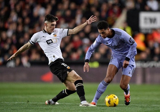 Imagen correspondiente al Valencia-Real Madrid celebrado el pasado curso en Mestalla.