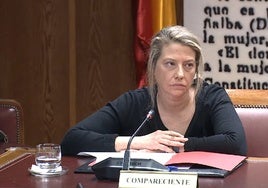 María Cristina Álvarez en la comisión de investigación del Senado