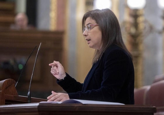 La diputada del PP, Ana Vázquez, defiende el texto alternativo del PP a la reforma de la 'ley mordaza.