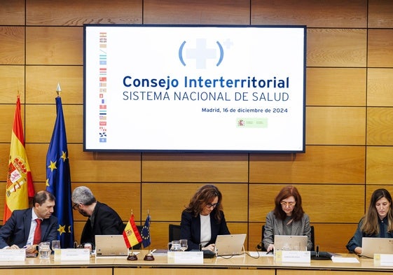 Una imagen de la reunión de hoy del Consejo Interterritorial del SNS.