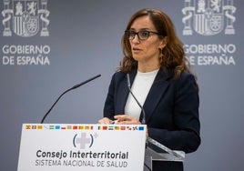 La ministra Mónica García explica los acuerdos del Consejo Interterritorial del SNS.