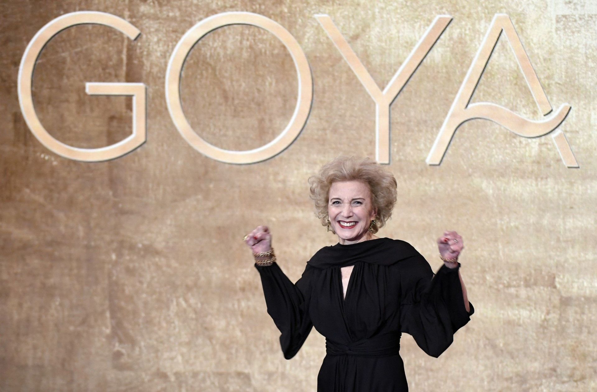 María Paredes en el momento de recibir su Premio Goya de Honor en 2018.