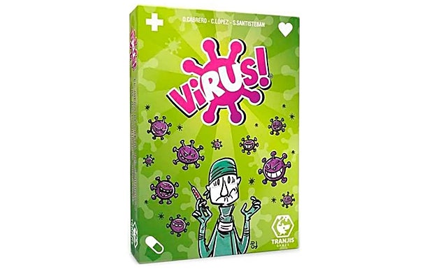 Juego de cartas Virus!. /