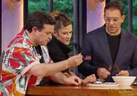 Marcos Morán, Rakel Cernicharo y Francis Paniego, en un instante del programa.