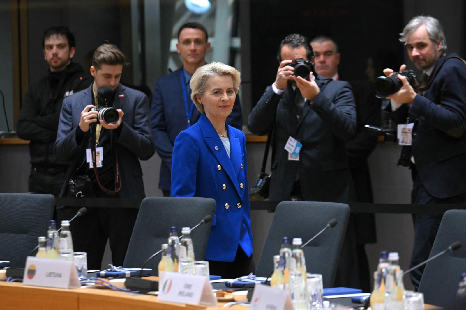 Úrsula Von der Leyen en el Parlamento Europeo.