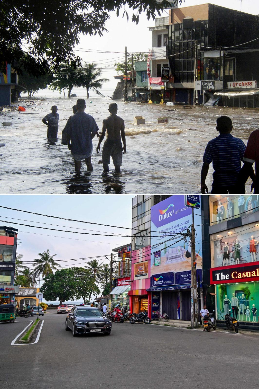 El antes y después en la isla indonesia de Sumatra tras el devastador tsunami de 2004