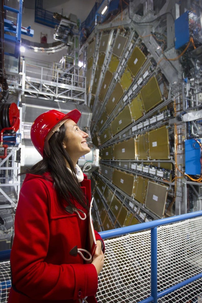 Fernández Vidal en el acelerador de partículas del CERN, el centro de investigación más importante del mundo.