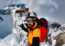 Gerard Olivé, en una de sus ascensiones.